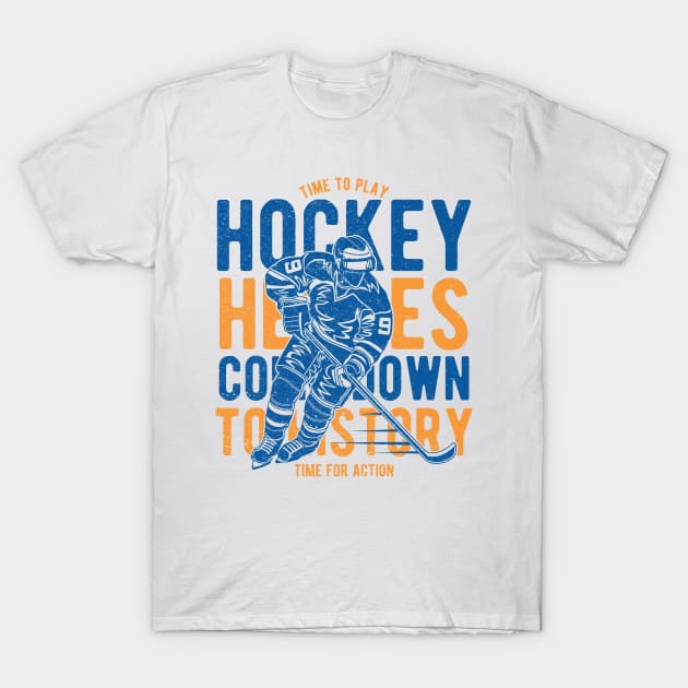 Time to Play Hockey T-Shirt by Teefold